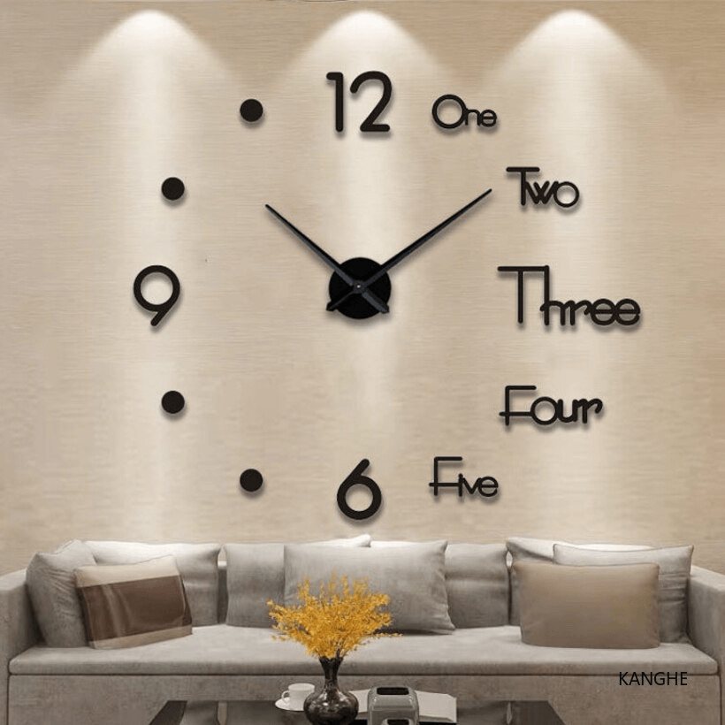 Moderne 3D-Uhr