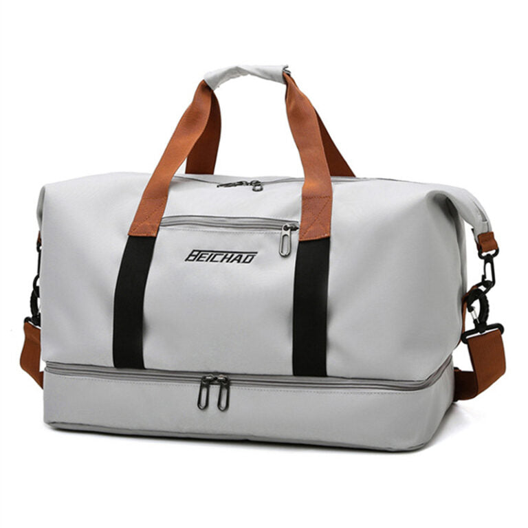 Travel and sports bag - handy bag for vacation, sports, weekend getaway or day trip - for men and women
