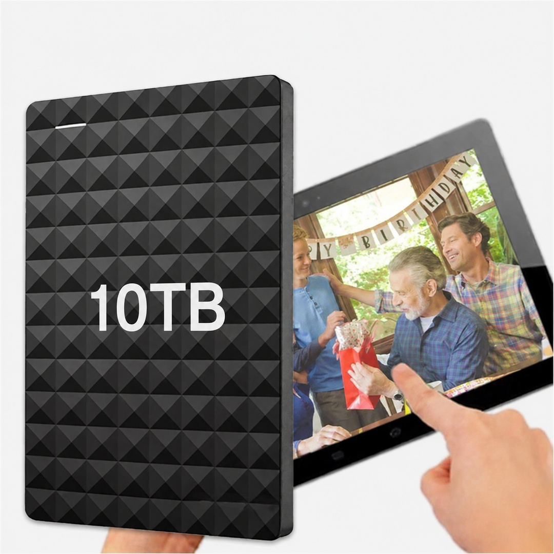 Ekstern Harddisk 10TB - USB 3.0 - Ultratynd & Bærbar