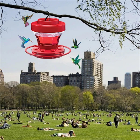 Hanging Hummingbird Feeder – Bee Repellent and 8 Perches for Garden
