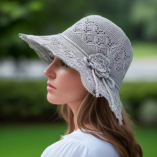 Women’s Wide Brim Sun Hat – UV Protection Foldable and Elegant