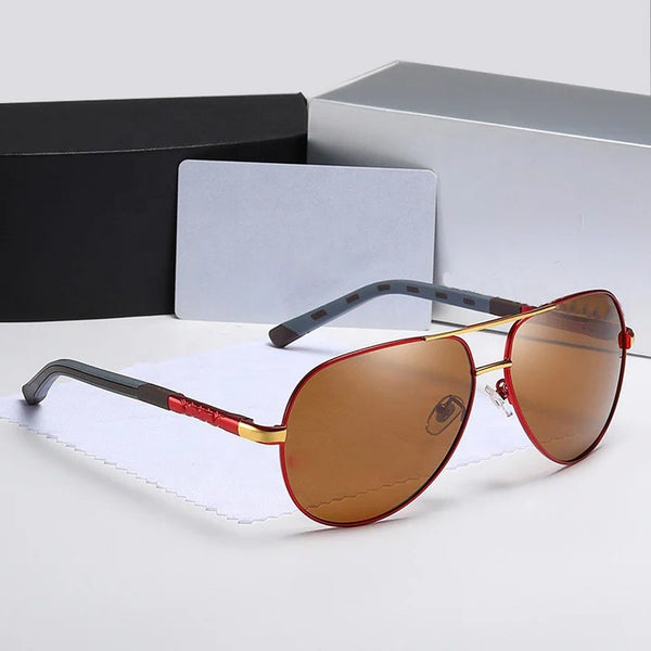 Polariserende Aviator Zonnebril – RVS Frame UV400 Bescherming