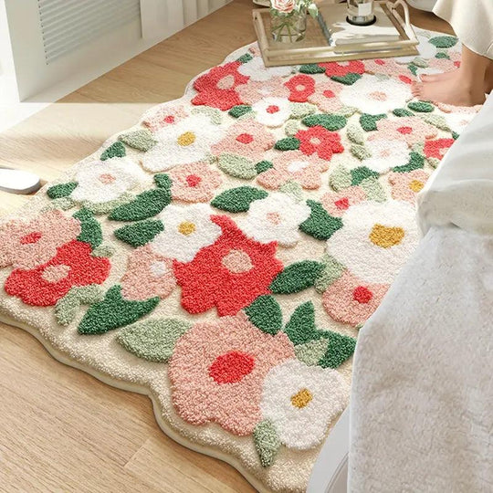 Modernes Luxus Komfort Blumen Teppich