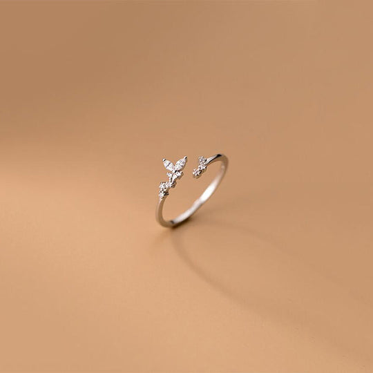 Bague Fine en Argent avec Zirconia