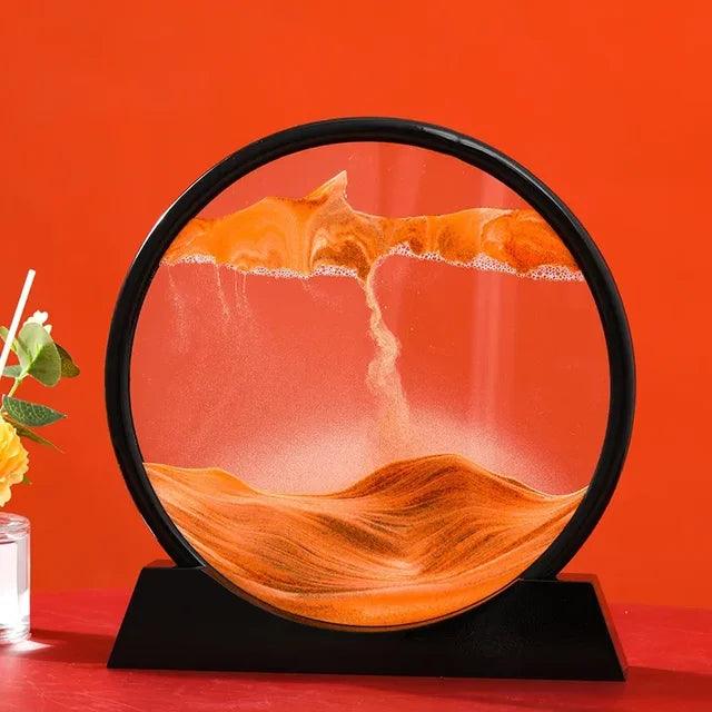Kreative flüssige Sanduhr