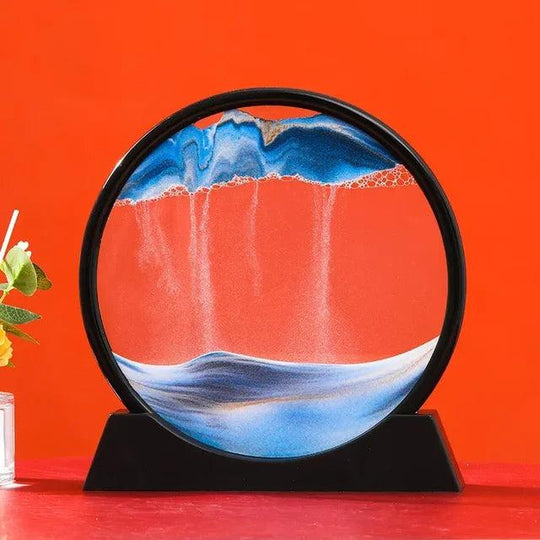 Kreative flüssige Sanduhr