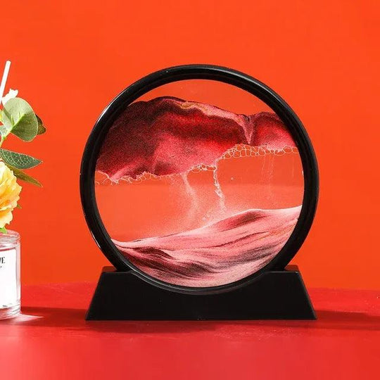 Kreative flüssige Sanduhr