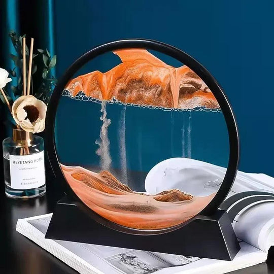 Kreative flüssige Sanduhr