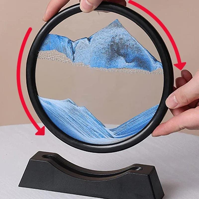 Kreative flüssige Sanduhr