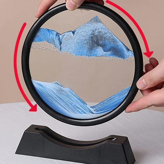 Kreative flüssige Sanduhr