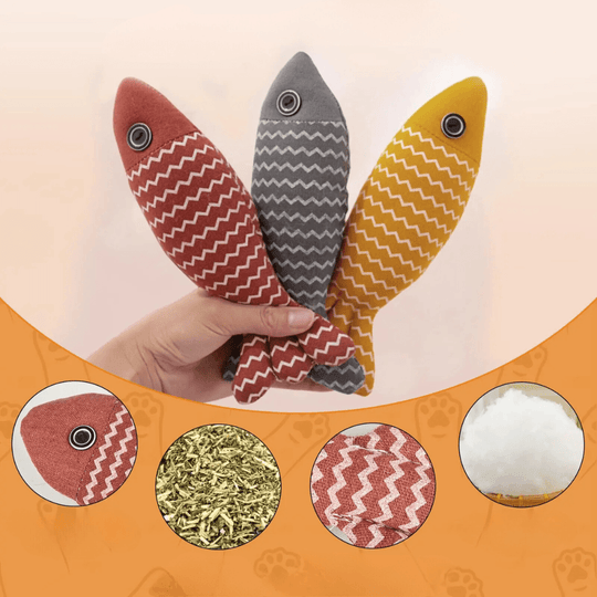 Interactive Catnip Fish Toy – Chewing, Kicking Play for Indoor Cats