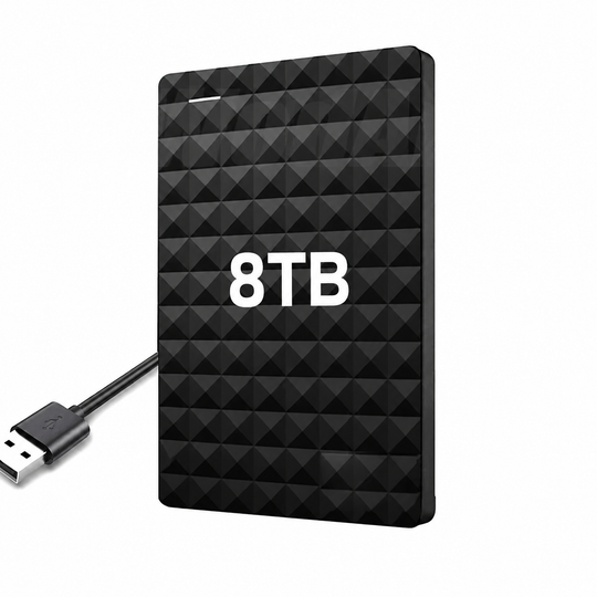 Externe Festplatte 8TB - USB 3.0 - Kompakt und langlebig