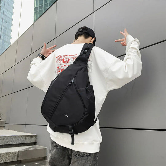 Minimalist Nylon Sling Bag for Men | Single Strap Chest Bag