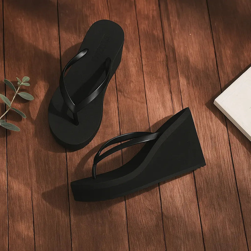 Sandali con Zeppa Donna Estate – Infradito Piattaforma Leggeri