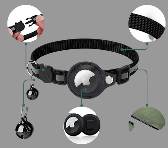 Cat GPS Tracker Collar | Reflective Safety Quick-Release Pet Neckband