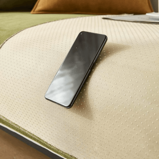 Antislip Bankhoes | Fleece Couch Omslag met Anti-Schuif Onderkant