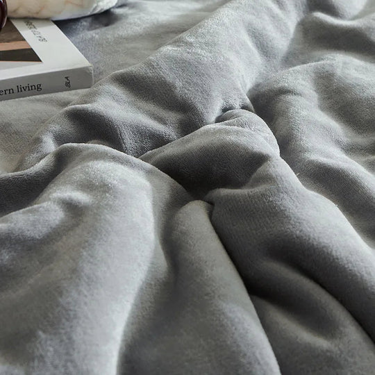 Plush Winter Fleece Blanket | Warm Reversible Throw