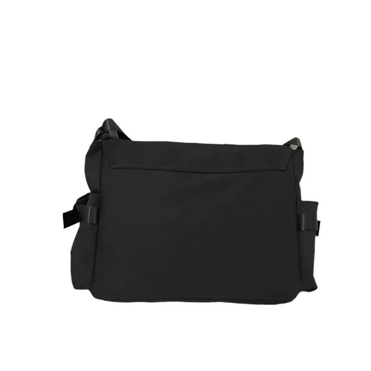 Nylon Crossbody Messenger Bag | Utility Shoulder Bag with Multiple Compartments