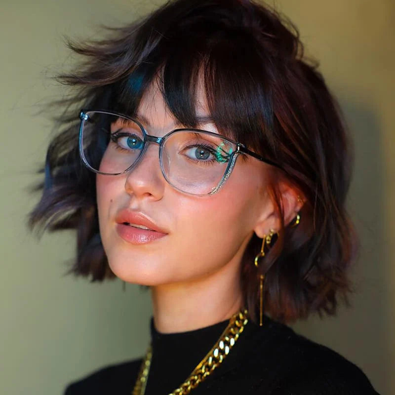 Large Frame Reading Glasses for Women | Metal Detail Fashion Glasses