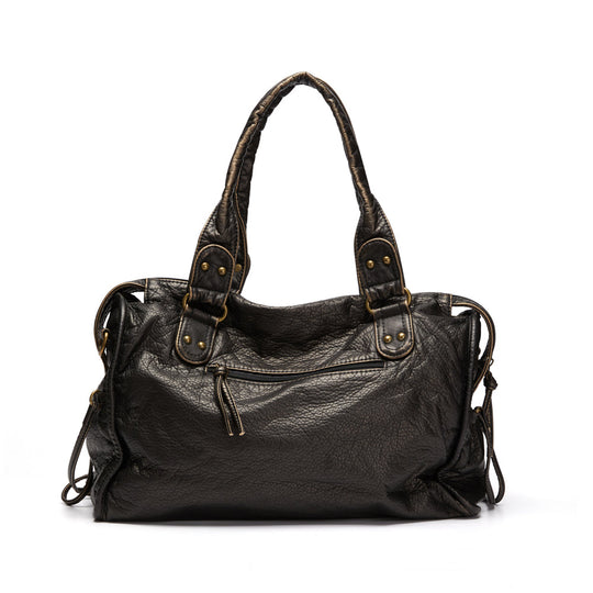 Zwarte Damestas PU Leer – Ruim 37cm met Verstelbare Riem