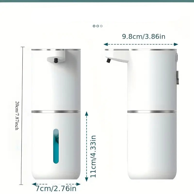 Hands-Free Soap Dispenser with Sensor | Auto-Fill System for Liquid Soap, USB Rechargeable for Kitchen, Bathroom