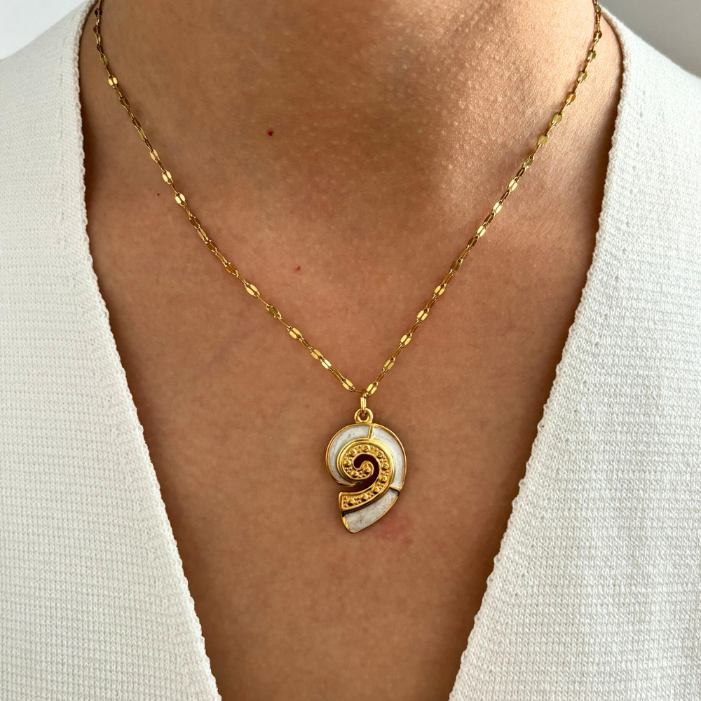 Gouden Ketting Set Dames – 3 Zee Hangers Roestvrij Staal