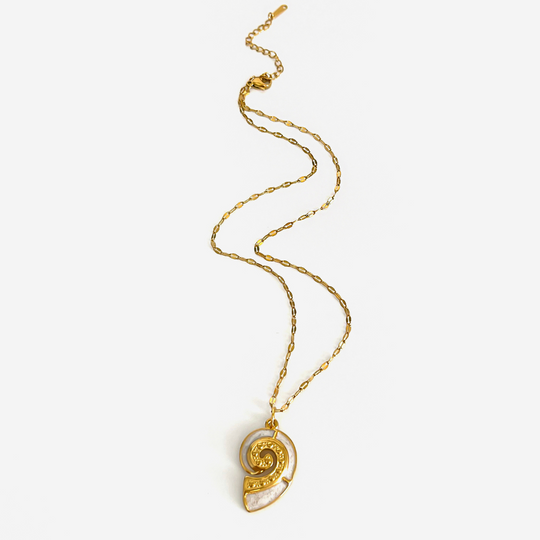 Gouden Ketting Set Dames – 3 Zee Hangers Roestvrij Staal