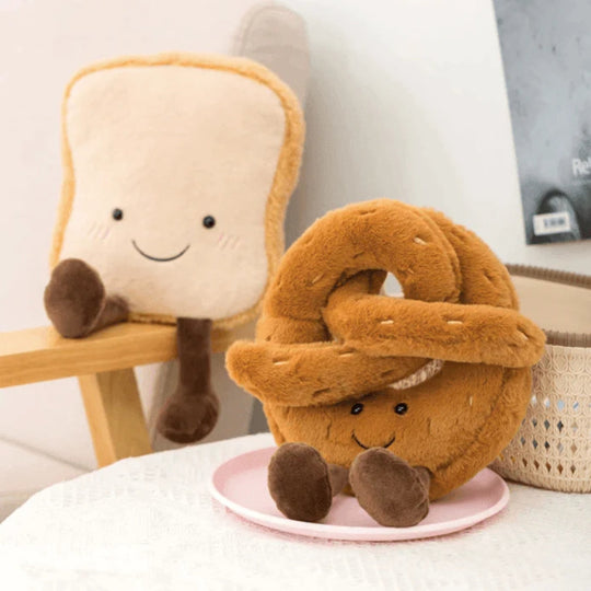 Jouet en peluche pain drôle | Poupée baguette rembourrée amusante