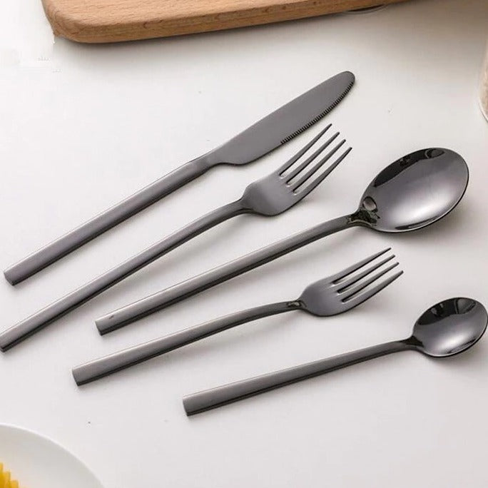 Stainless Steel Cutlery Set | Dinner Forks Knives Spoons Tableware