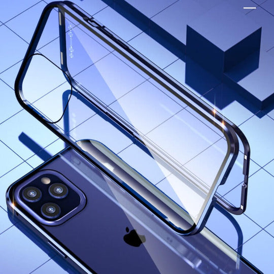 Funda magnética de vidrio para iPhone | Protección total de privacidad y contra arañazos