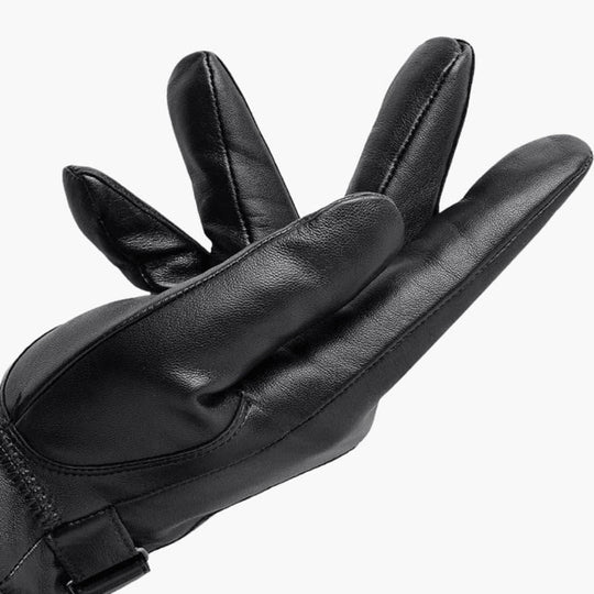 Men's Black Winter Gloves | Warm Wristband Driving Gloves