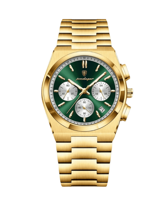 Chronographe Homme en Acier Inoxydable | Montre Bleue