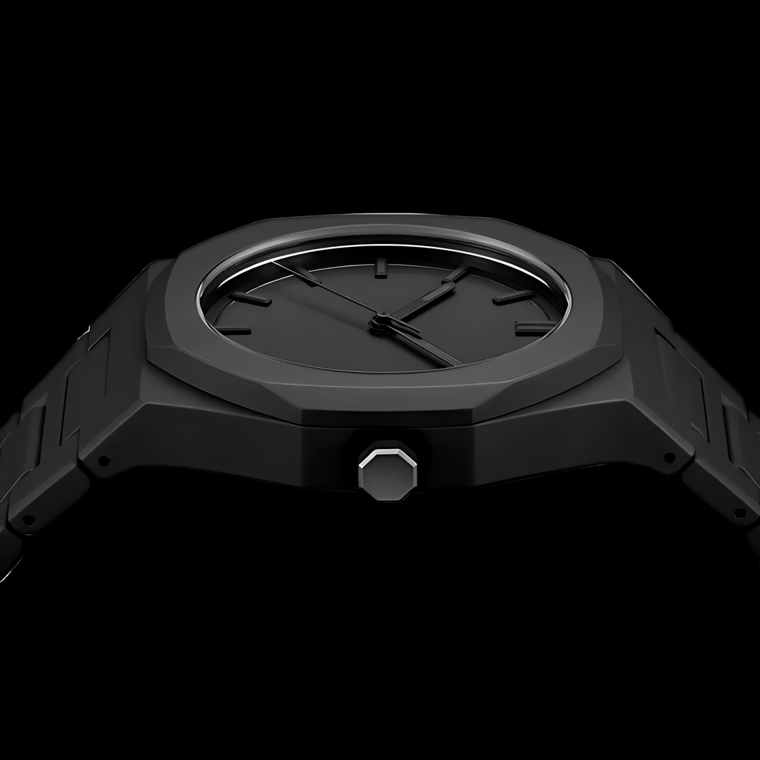 Black Analog Watch | Stainless Steel