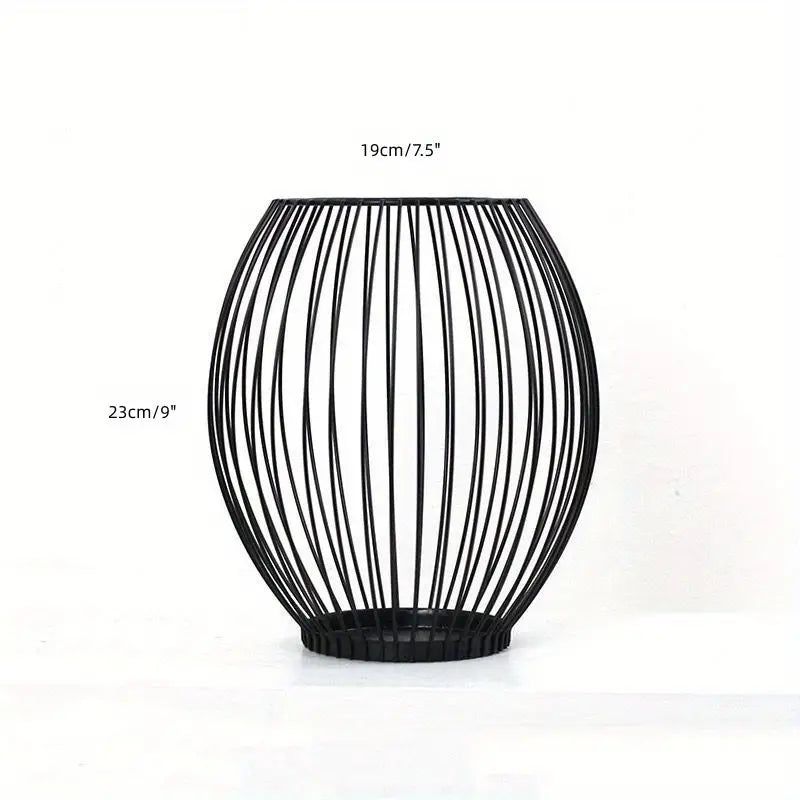 Ensemble moderne de chandeliers en métal | Ornement de table géométrique & centre de table