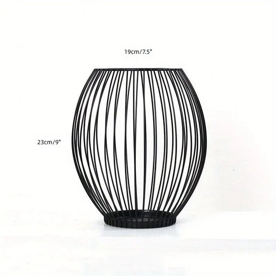 Ensemble moderne de chandeliers en métal | Ornement de table géométrique & centre de table