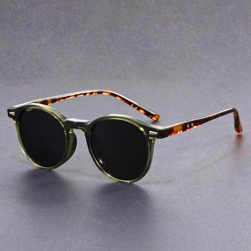 Runde polarisierte Sonnenbrille für Herren – UV400 Schutz – Retro-Stil