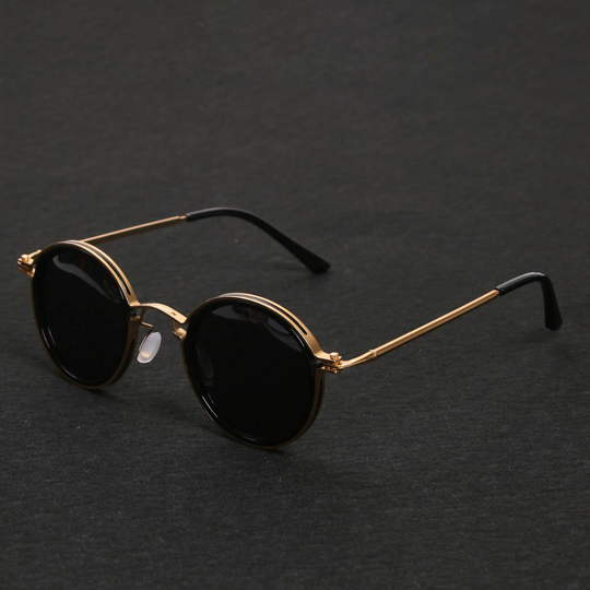 Metall Sonnenbrille Unisex – Polarisierter runder Rahmen