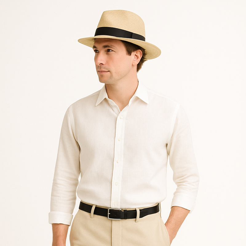 Cappello di Paglia Uomo Classico Estivo
