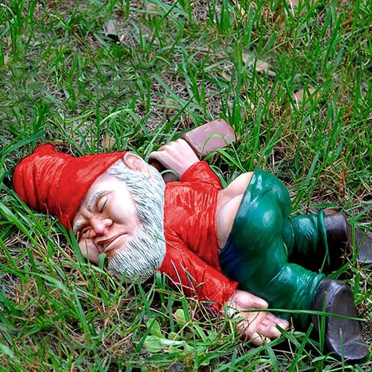 Lying Humorous Garden Statue | Playful Garden Ornament