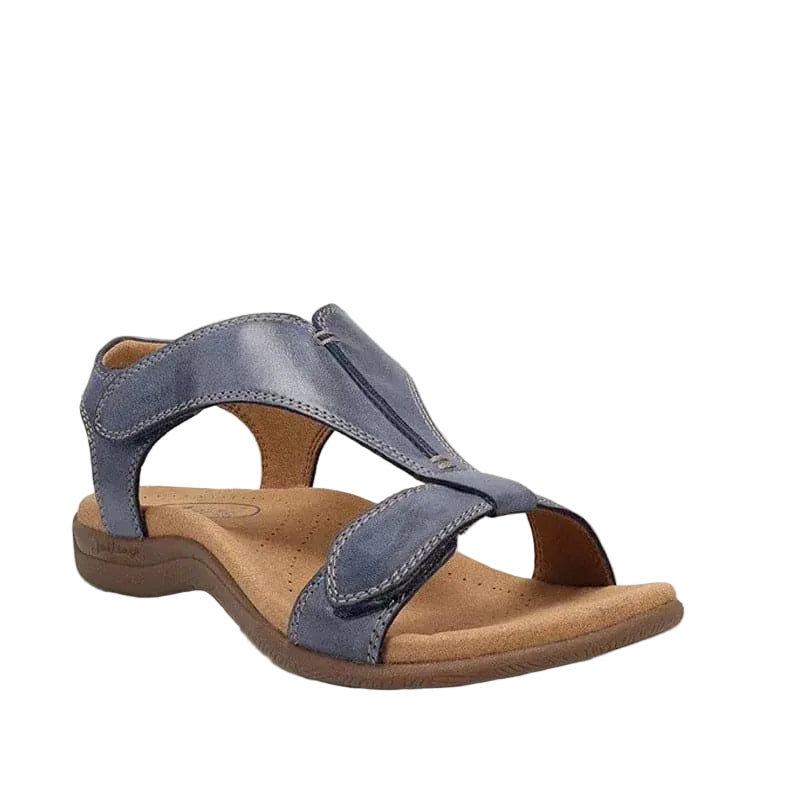 Leren dames sandalen met T-band – Comfortabel en verstelbaar
