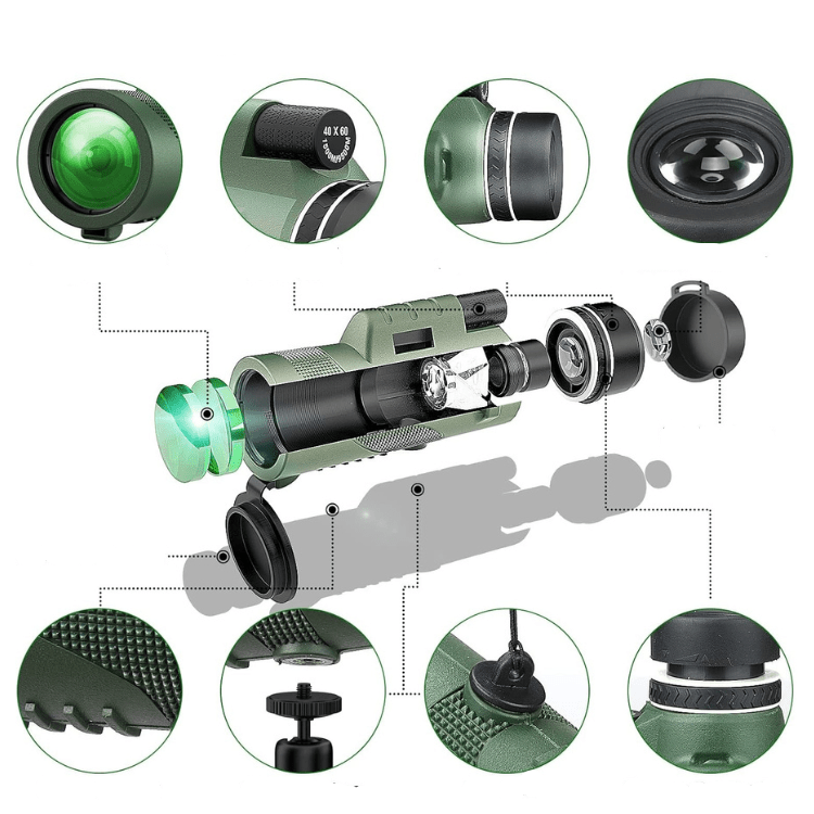 Monoculaire Verrekijker 600x Zoom – HD Lens Lichtgewicht Compact
