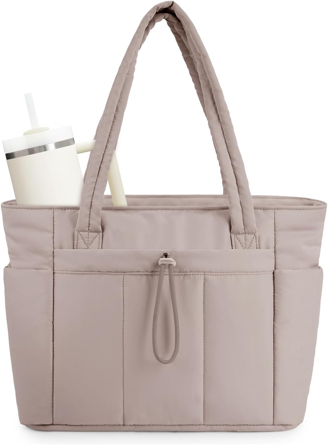 Gepolsterte Tragetasche Damen mit Laptoptasche und Becherhalter