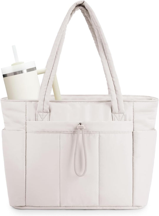 Gepolsterte Tragetasche Damen mit Laptoptasche und Becherhalter
