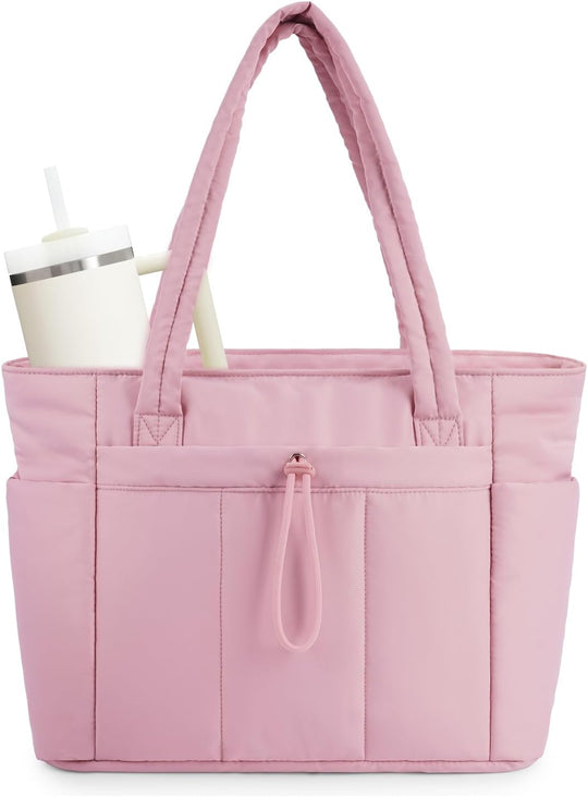 Gepolsterte Tragetasche Damen mit Laptoptasche und Becherhalter