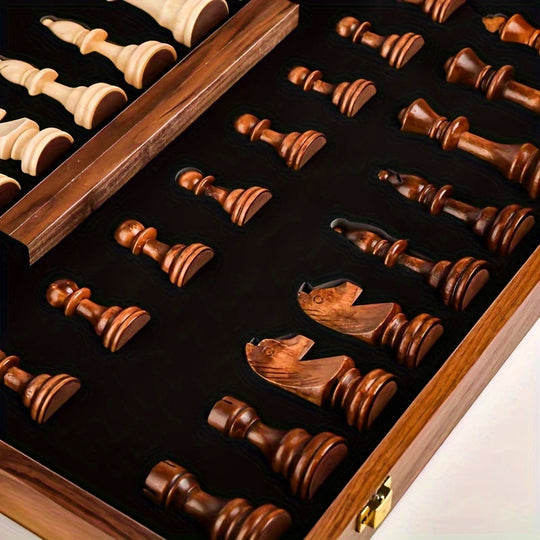 Wooden Chess Set | Strategic Board Game for Competition