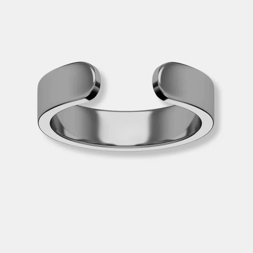 Verstelbare Manchet Ring met Vier Magneten | Goudkleurige Band