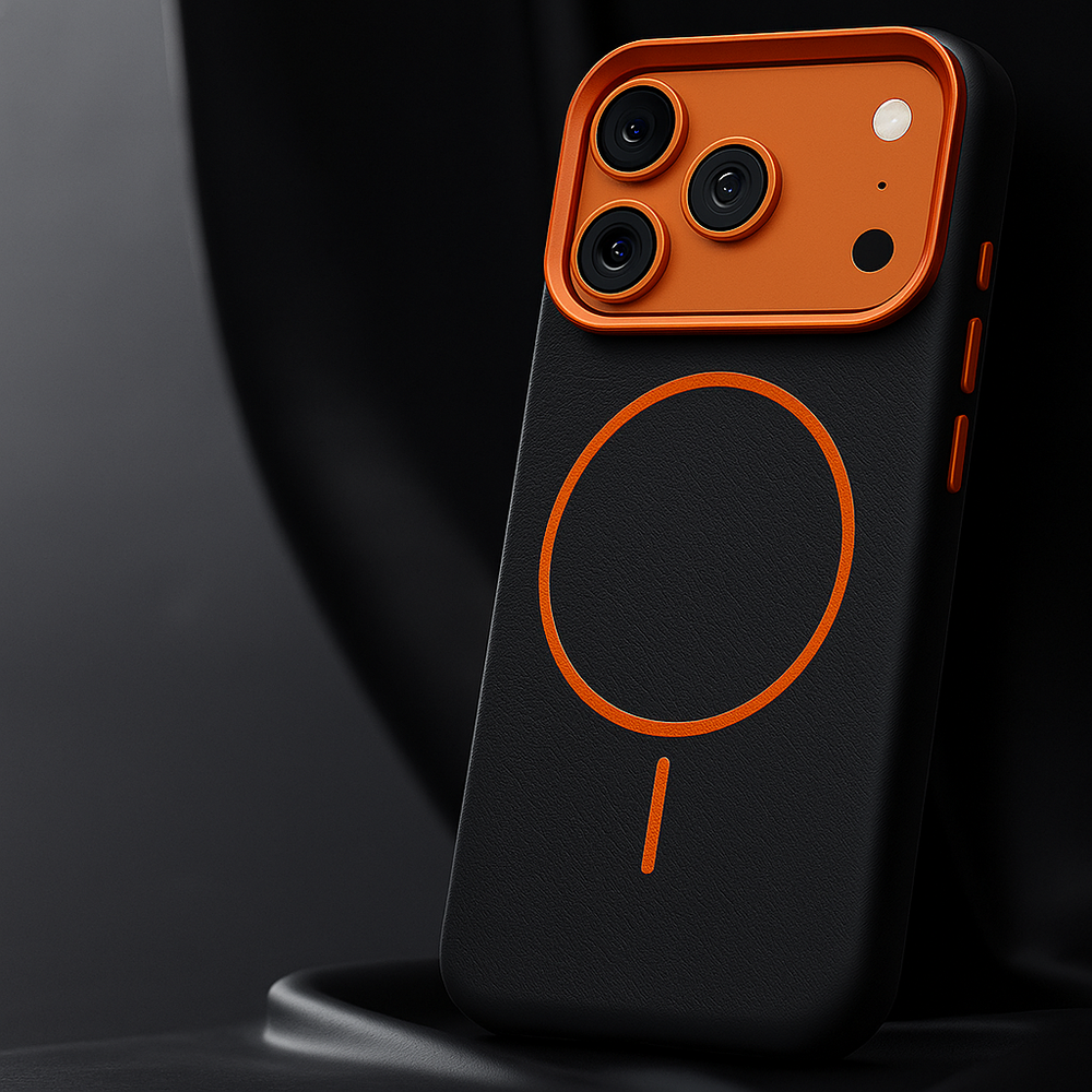 Leren iPhone Hoesje – MagSafe Compatibel met Valbestendig Leder