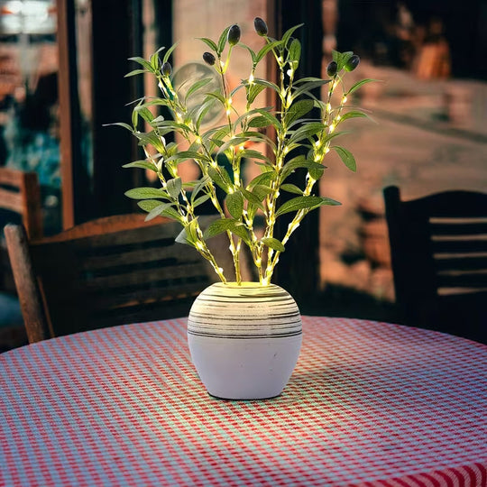 Decorazione LED ramo di ulivo - Flessibile e suggestiva