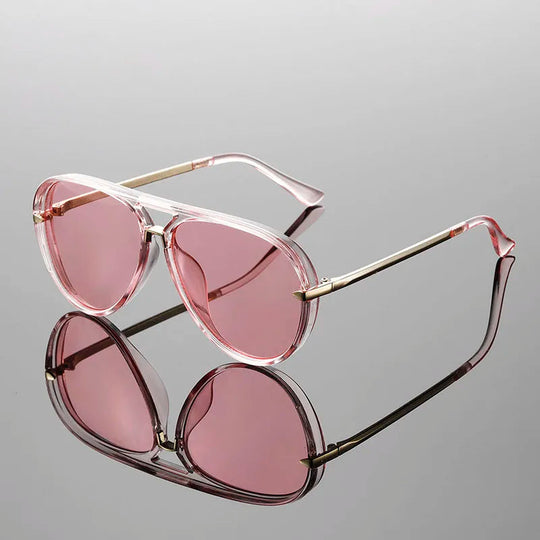 Retro Piloot Zonnebril Dames – Metaal UV400 Lichtgewicht