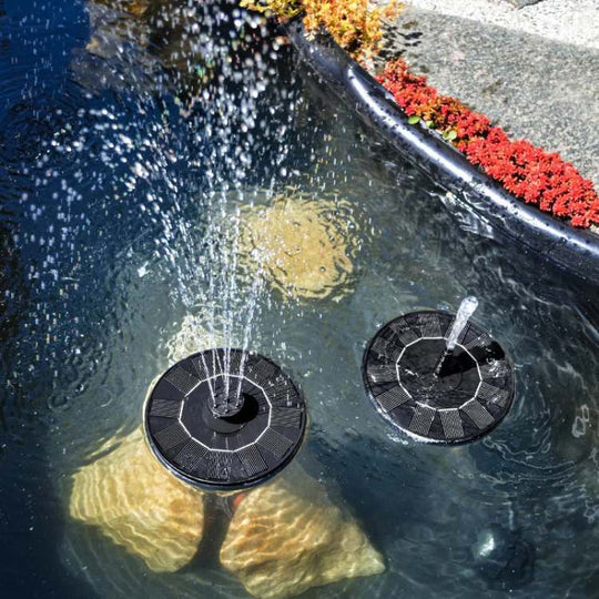 Solar-Powered Floating Fountain